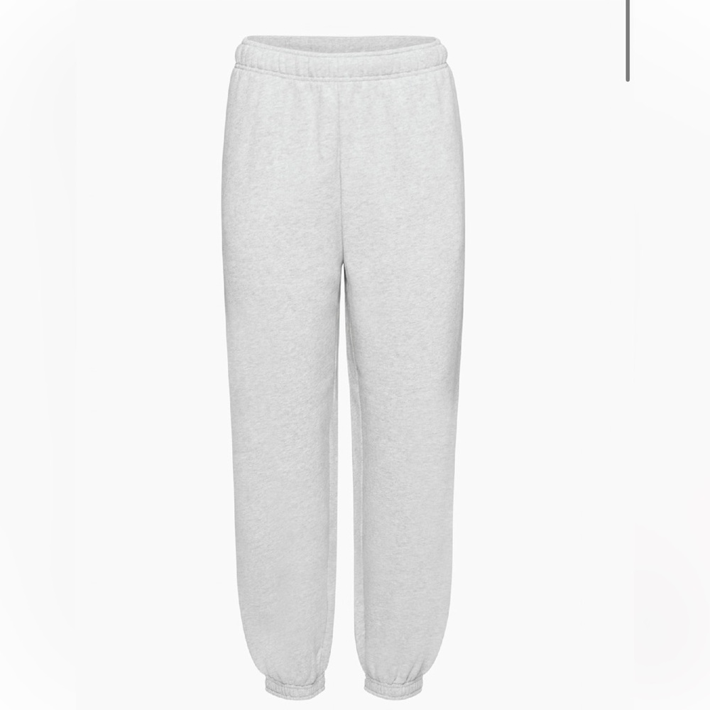 TNA Cozy Fleece Mega Sweatpants in Heather Chrome
